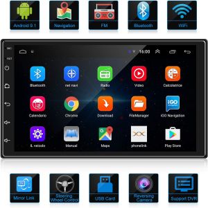 car android Android 11 Car Stereo 2.5D IPS Screen Bluetooth WIFI GPS FM Radio Head Unit Car Radio 7/9/10inch Android Double Din Car Stereo 4k HD Touch Screen Car Android Multimedia System with GPS Navi/HiFi/WiFi/Bluetooth/RDS/FM Radio/Mirror-Link Dual
