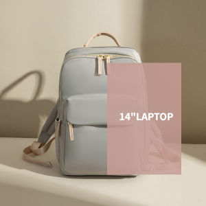 Mingke Túi đựng máy tính xách tay 13 14 Balo phong cách tối giản cho phụ nữ áo sơ-mi dáng ôm cho doanh nhân chống sốc Chic