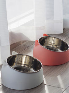 Anti-Tipping Neck Protecting High Stand Pet Feeding Bowl
