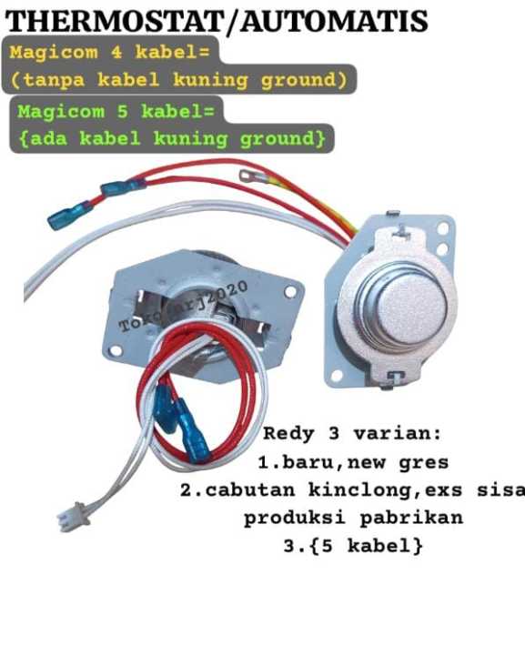 automatis%20thermostat%20Magicom%20rice%20cooker%20digital%20yongma%20Philips%20Polytron%20Kirin%20cosmos%204%20kabel%20&%205%20kabel%20-%20Image%202