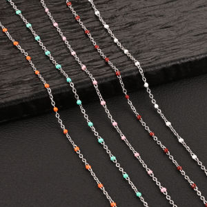 สร้อยคอสแตนเลสสตีลสายสร้อย1.7มม. เครื่องประดับแบบทำมืออุปกรณ์เสริมสร้อยข้อมือ