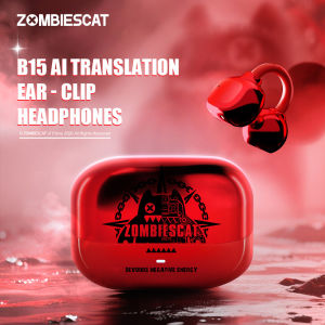 ZombiesCat B15 TWS Earbuds Bluetooth 5.4 Wireless Headphones IPX4 Waterproof Sports Earphones HiFi Stereo Non-in-ear Comfortable Headset