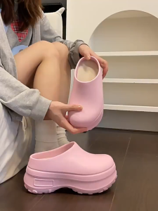 Tawii. Slippers For Women 6cm Thick Bottom Mule For Women Original Sport Slides Half Slippers
