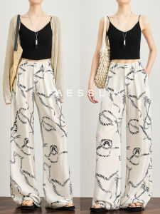 FAESSLIN | Relaxed Fit Linen Wide Leg Trousers