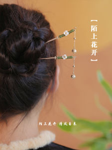 Bamboo Node Hairpin Tassel Hanfu Accessories Simple Chignon Headwear Cold Sensation Fresh out Ethnic Style Hair Ornament