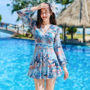 XTEP | Flattering Tummy Control Long Sleeve One-Piece Swimsuit