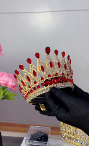 Elegant Shiny Crown Women Bridal Tiara Headpiece Princess Queen Pageant Birthday Party Prom Event