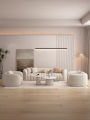 YIZUO | Cream Style Simple Modern Small Space Straight Row Sofa. 