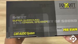 ลำโพง 6.5นิ้ว PRIORITY PRO-65KN / PS-165F3 ราคาต่อ 1คู่ ลำโพงแกนร่วม 2 ทาง ลำโพงแยกชิ้น เสียงดี