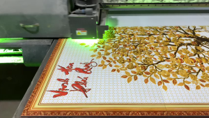Tranh gạch phú quý tài lộc 3D