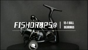 Fishdrops Spinning Fishing Reels 12+1BB Ultra Lightweight Carved Aluminum Spool Reels Affordable Smooth Spinning Reels