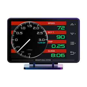 New Car OBD+GPS Meter XS HUD Gauge Water Temp Turbocharged Oil Pressure Oil Temperature Head-up Display Universal Gauge