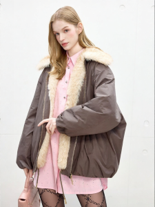Juicy Couture | 90 White Duck Down Fur Collar Womens Puffer Jacket