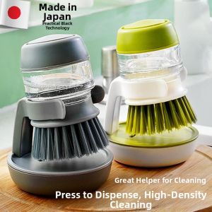 YIZHIBING | Multifunctional Automatic Liquid Dispensing Kitchen Cleaning Brush