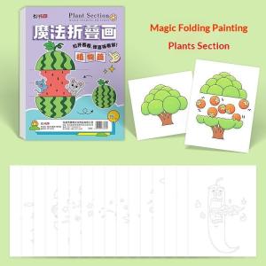 EELHOE | Kids Magic Folding Painting Book Diy Handmade Coloring Drawing Workbook Educational Art Thinking Training For Early Learning Toy