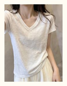 DVDK | Áo Thun Nữ V-neck Ôm Body Phong Cách Dễ Dàng Mùa Hè