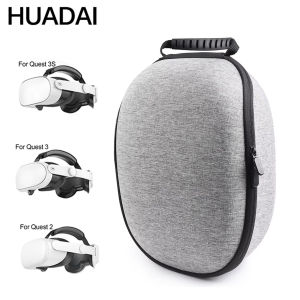 Compatible with Oculus Quest 3/3S Chargable Anti-Drop EVA Travel Storage Bag  Hard Carrying Case，Suitable for Travel and Storage
