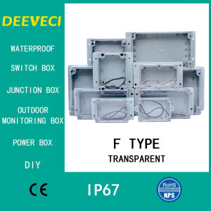 IP67 Plastic Transparent Waterproof Enclosure Box Electronic Project Outdoor Instrument Electrical Project Box Junction Housing
