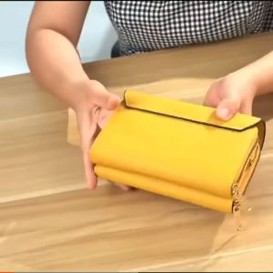 TB BAG#8771 FASHION GENUINE LEATHER MINIMALIST DESIGN CROSSBODY BAG WITH COIN PURSE AND CARD HOLDER FOR WOMEN