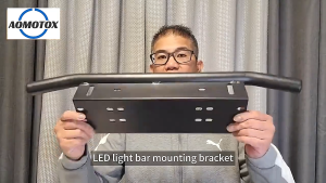 23inch Universal Car Licence Plate Holder Bull Bar Front Bumper Bracket Frame Kit Aluminum