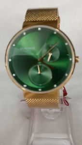 Đồng hồ SUNRISE Nam Chính hãng.Side lớn 40mm .Vỏ mạ vàng Máy quạt nhật Kính saphia. Đã qua sử dụng