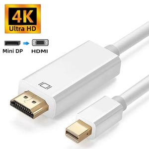 Bộ Chuyển Đổi Cáp 4K Mini DP Sang HDMI 1.8M Cho MacBook Pro/Air/Mini DisplayPort/Thunderbolt - Cáp Chuyển Đổi Độ Phân Giải Cao