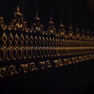 SARUNG / SARUNG BATIK PRIA DEWASA / PALAIKAT MOTIF WADIMOR / GERBANG / SARWON NAVY / SANTRI