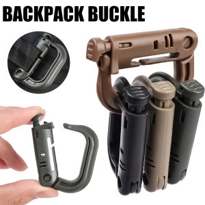 D-Type Lock Ring Backpack Molle Quick Hook Snap Buckle Clip Outdoor Camping and Mountaineering Backpack EDC Tool Accessories