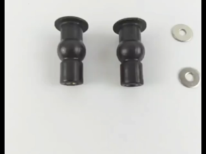 2Pcs Toilet Seat Hinges Bolt Top Mounted Toilet Cover Screw Rubber Plug Toilet Seat Fixed Fitting