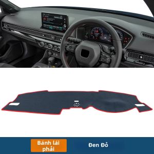 Tấm Lót Taplo Chắn Nắng Chống Trượt Phụ Kiện Trang Trí Nội Thất Bằng Vải Flannel Cho Xe Honda Civic Thế Hệ Thứ 11 Các Mẫu Xe 2021-2026