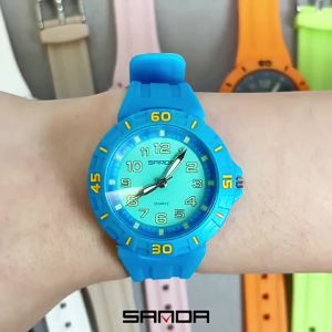 Sanda | SANDA 6386 Student Quartz Watch 50m Waterproof Luminous Durable Sports Watch for Men and Women Simple and Elegant