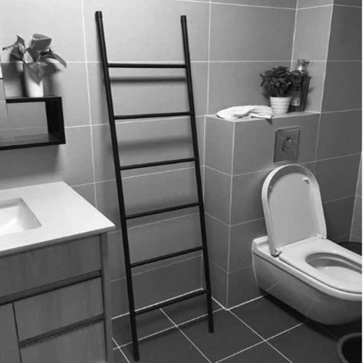 [Local SG Stock] Nordic Bathroom Display Clothes Ladder Rack