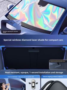HELLOLEIBOO | Sun Protection and Heat Insulation Car Sunshade for Tesla Model 3/Y