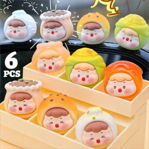 6ชิ้นเครื่องประดับรถตุ๊กตาขนมหวานการ์ตูนคอนโซลกลางรถยนต์แบบทำมือตุ๊กตาอาหารน่ารักเครื่องประดับตกแต่งอุปกรณ์ตกแต่งตั้งโต๊ะที่บ้าน