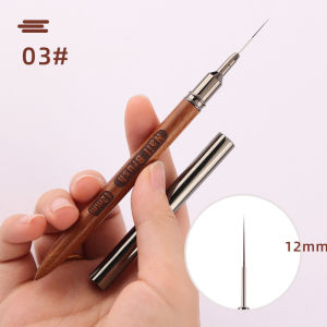1PC Round Wood Handle Art Liner DIY Painting Brush Drawing Lines Stripe Flower Painting Pen UV Gel Brush
