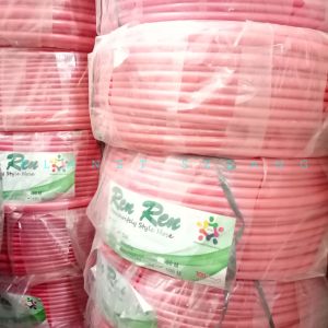 Selang Air 50 Meter 1/2 Inch 1 MM Selang Air Elastis Dop Selang Air Warna Pink Selang Air Karet Selang Murah