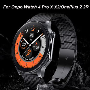 Carbon Fibre Strap For Oppo Watch 4Pro X X2 Watchband 22mm Bracelet Band For One Plus Watch 46mm/OnePlus 2 2R Wristband Correa