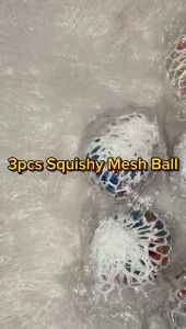 3 PCS Squishy Mesh Ball / Bola Pencet Squishy / Mainan Anak / B B
