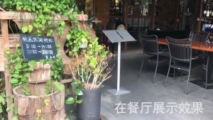 Display Stand Menu Stand Floor Standing Contract Information Bulletin Billboard Stand Black