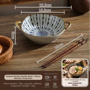 SHELI | Vintage Ceramic Earred Bowls Set