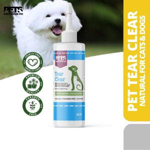 Pets Emporium Pawfect Tear Clear Gentle Tear Stain Cleaner for Dogs & Cats 60mL