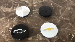 Logo chụp mâm ốp lazang bánh xe ô tô Chevrolet đường kính ngoài 68mm trong 57mm GZ68