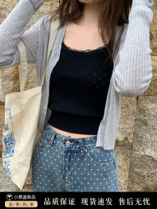 Slim Fit Short Knitted Cardigan Womens Light Style Summer New Casual Sensation High Sense Short Length Sun Protection Coat