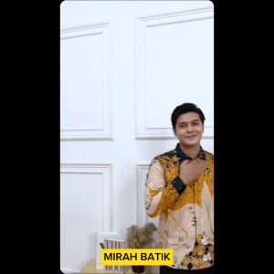 Tunik Kancing Depan - Batik Wanita Modern Mewah - Atasan Tunik Batik Jumbo Seragam