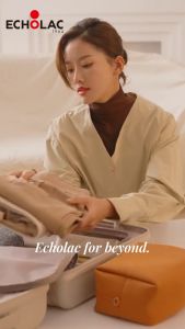 Echolac กระเป๋าเป้ รุ่น Purist L CKP2075 19 ลิตร ช่องแล็ปท็อป 15 นิ้ว ดีไซน์เรียบหรู คล้องคันชักได้ กันน้ำ [ดำ/เขียว/กากี/ส้ม]