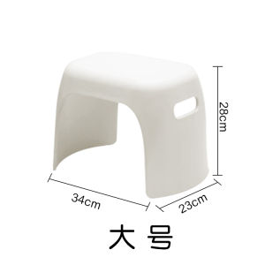 Thickened Plastic Childrens Stool Anti-Slip Bathing Baby Footrest Short Stool Home Storage Organizer Outdoor Rectangular Face