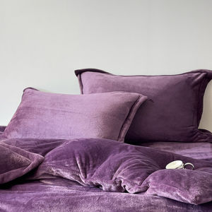 Áo Chăn Gối Lông Cừu Coral Velvet Họa Tiết Hoa Mùa Đông 48cm74cm Lót Lông Cừu Đơn an Dong Cotton Bedding