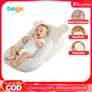 BEIGE Gối chống trào ngược cho bé màu giảm nôn trớ sau khi ăn chống nghẹn gối định hình cho bé