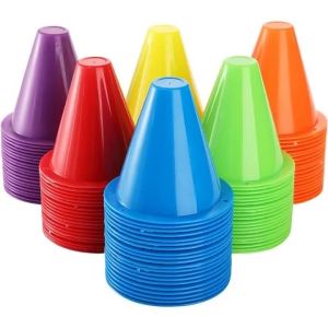 8cm Plastic Skate Marker Cones Roller Football Soccer Training Equipment Marking Cup Roller Skating Roadblock Accessories 10pcs