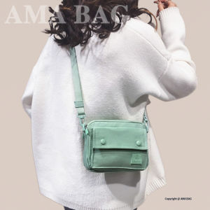 Fashionable Nylon Canvas Crossbody Bag Womens Single Shoulder Mobile Phone Bag Soft Handle Spring 2024 Leisure Style Small Square Bag